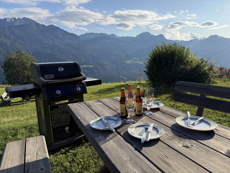 Grillen im Gartenb